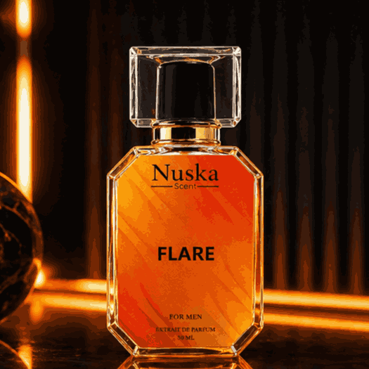 Nuska Scent FLARE β Warm Amber Intense Perfume for Men