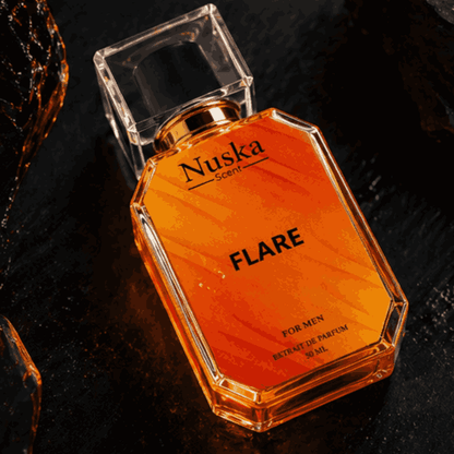 Nuska Scent FLARE – Warm Amber Intense Perfume for Men