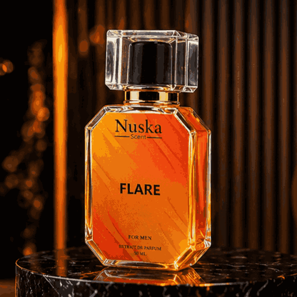 Nuska Scent FLARE – Warm Amber Intense Perfume for Men