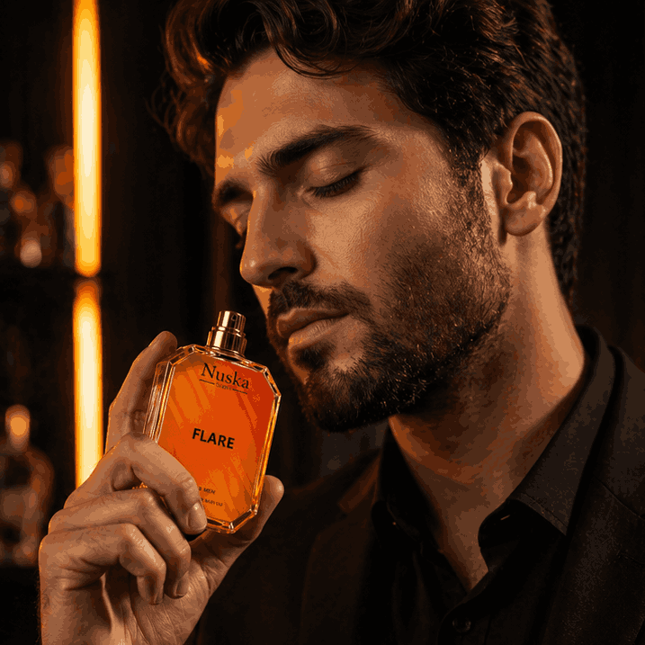 Nuska Scent FLARE – Warm Amber Intense Perfume for Men